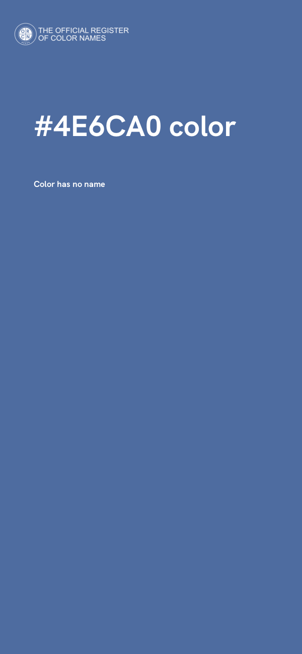 #4E6CA0 color image