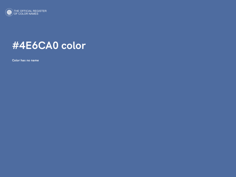 #4E6CA0 color image