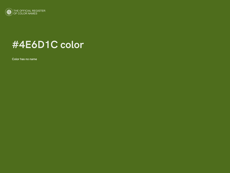 #4E6D1C color image