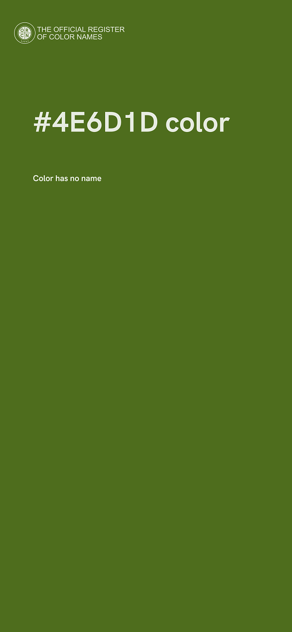 #4E6D1D color image