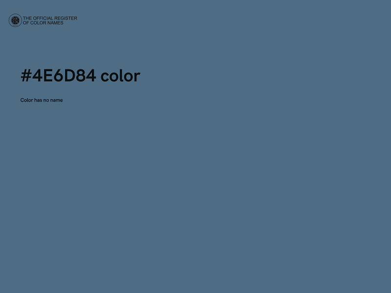 #4E6D84 color image