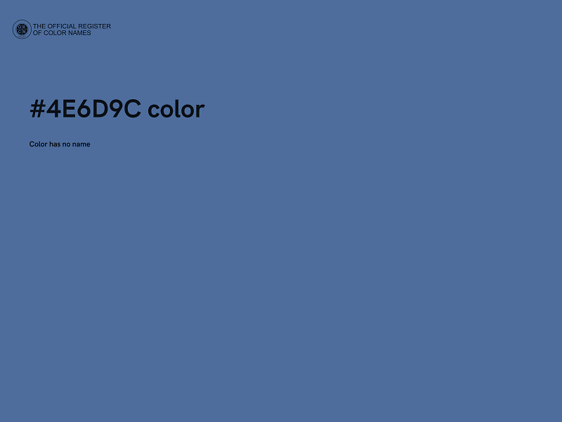 #4E6D9C color image