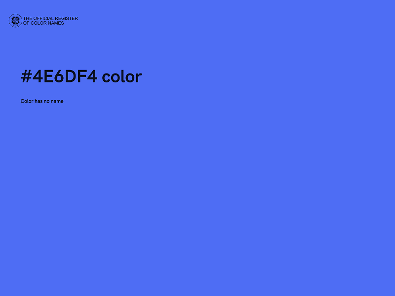 #4E6DF4 color image