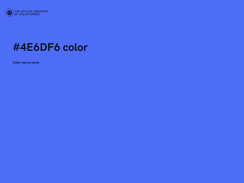 #4E6DF6 color image