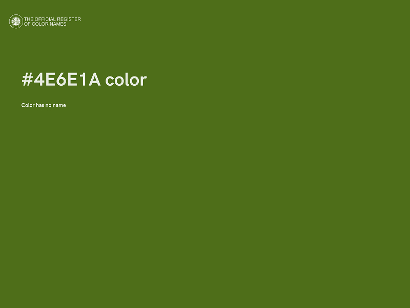 #4E6E1A color image
