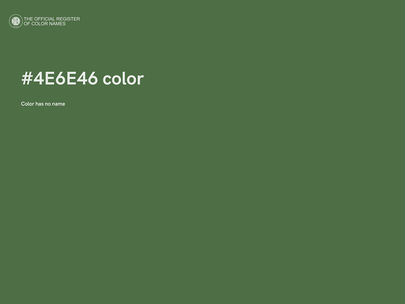 #4E6E46 color image
