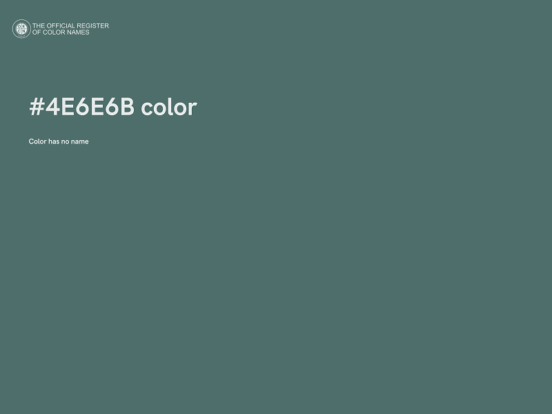 #4E6E6B color image