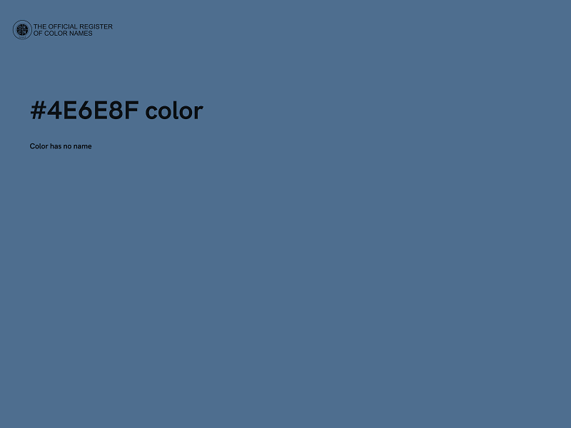 #4E6E8F color image