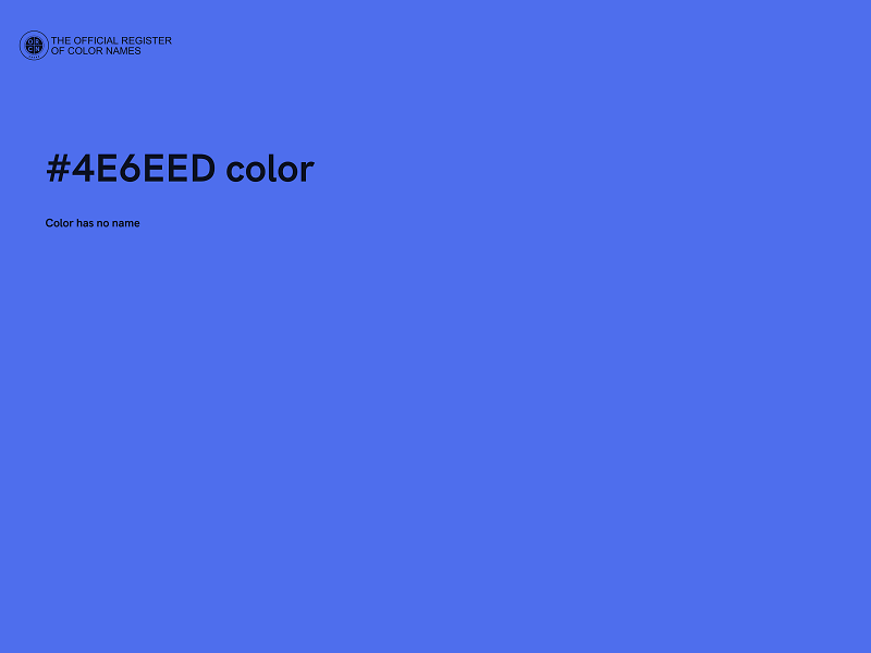 #4E6EED color image