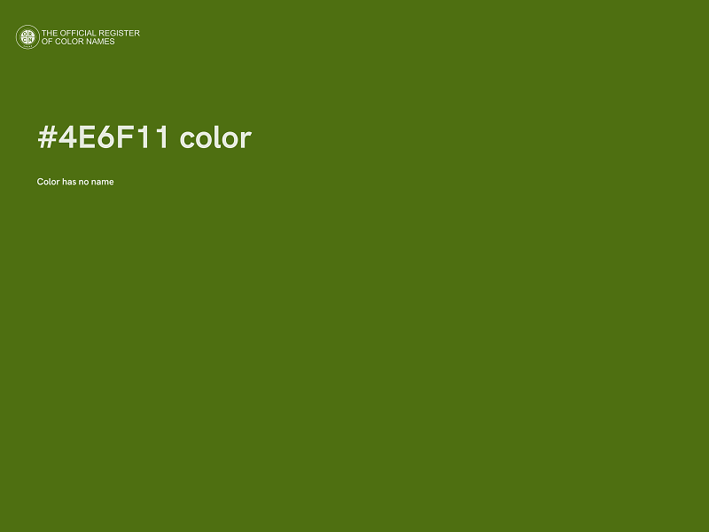 #4E6F11 color image