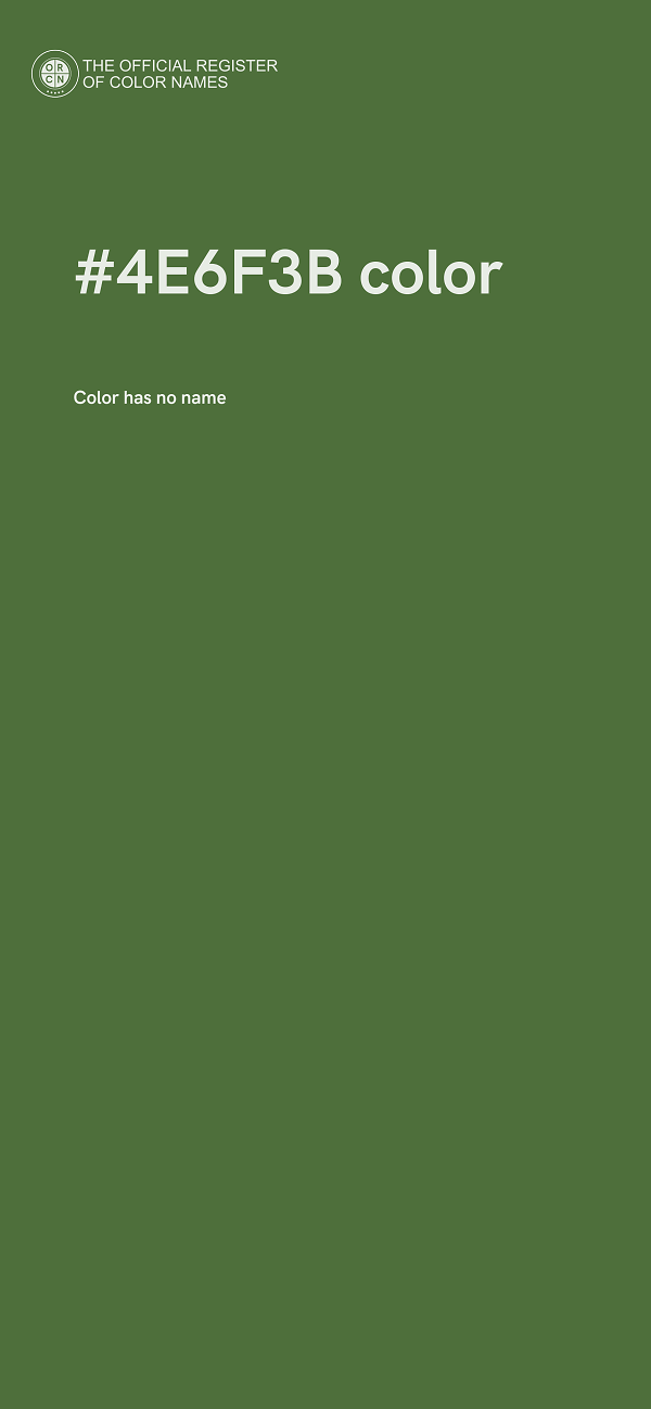 #4E6F3B color image