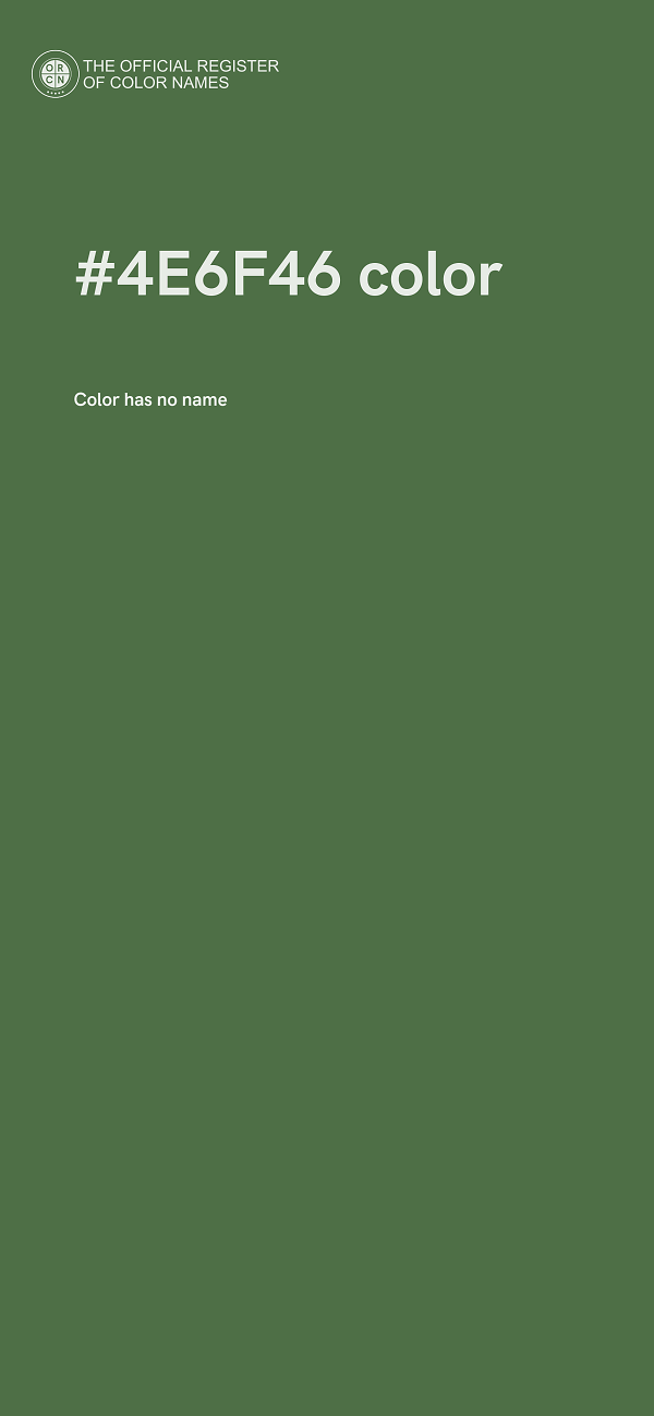 #4E6F46 color image