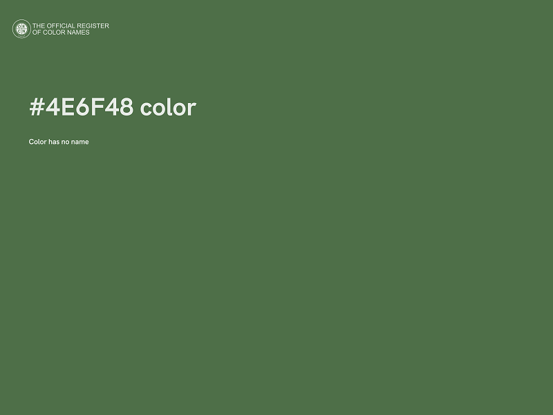 #4E6F48 color image