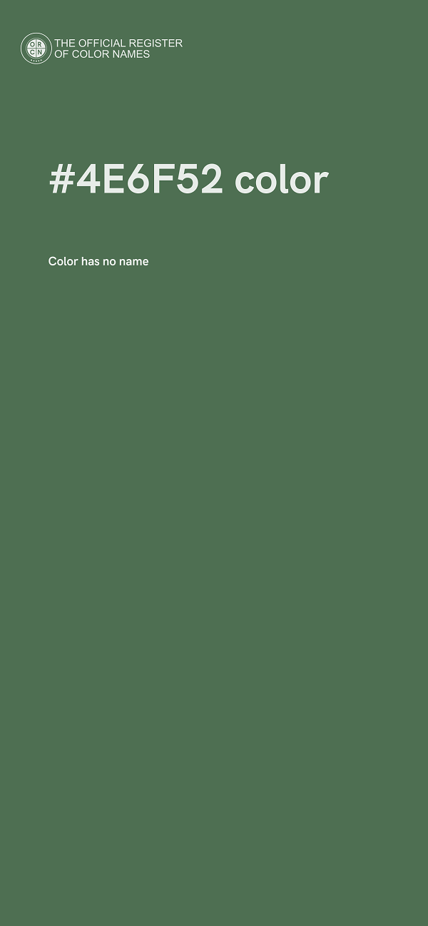 #4E6F52 color image