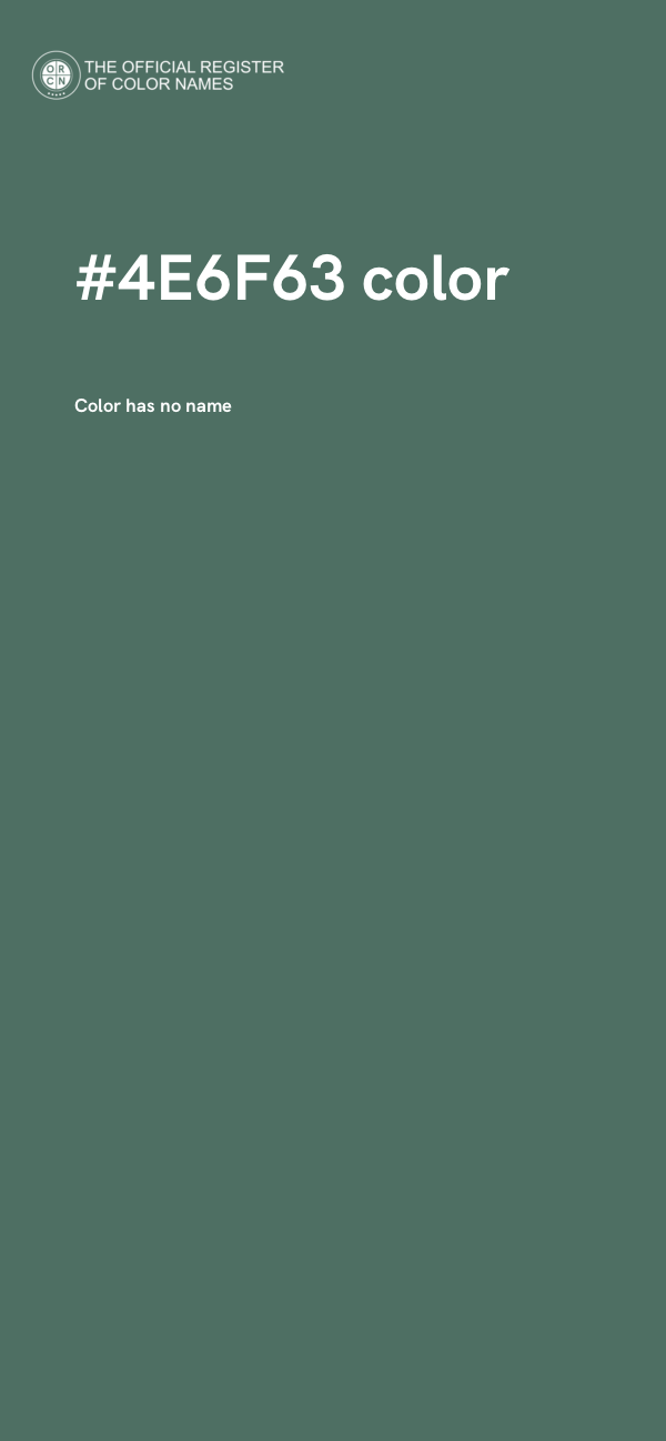 #4E6F63 color image
