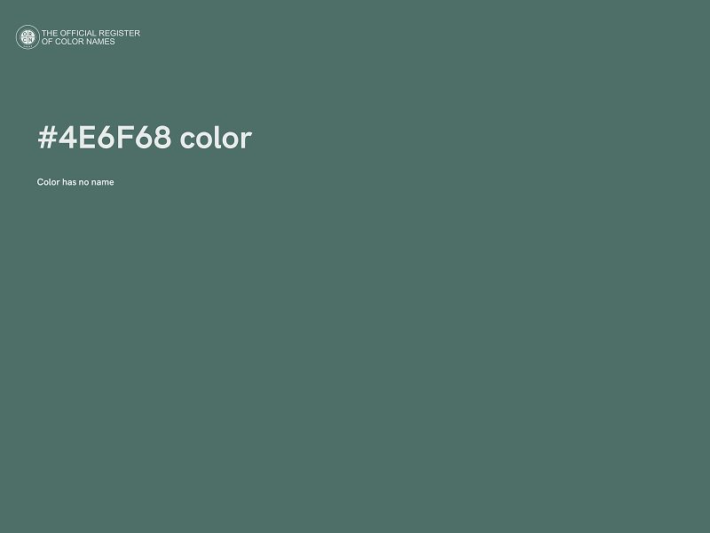 #4E6F68 color image