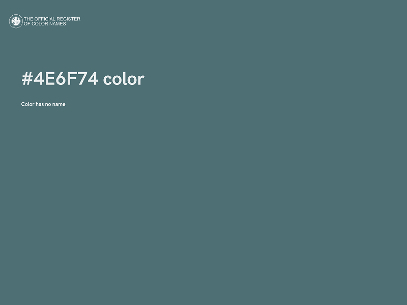 #4E6F74 color image