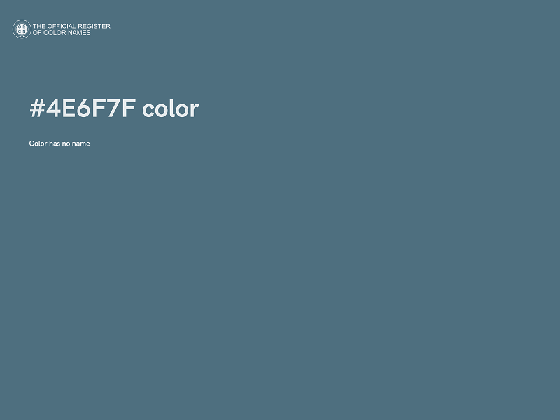 #4E6F7F color image