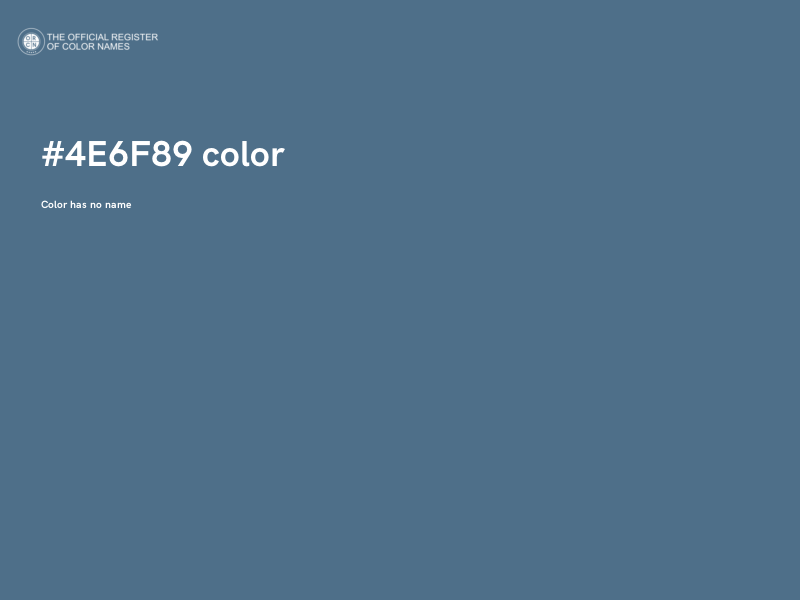 #4E6F89 color image