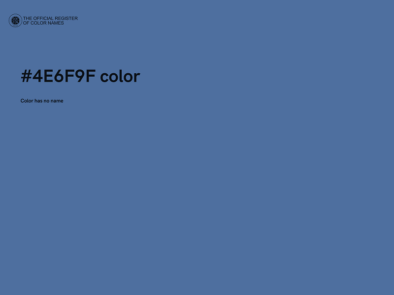 #4E6F9F color image