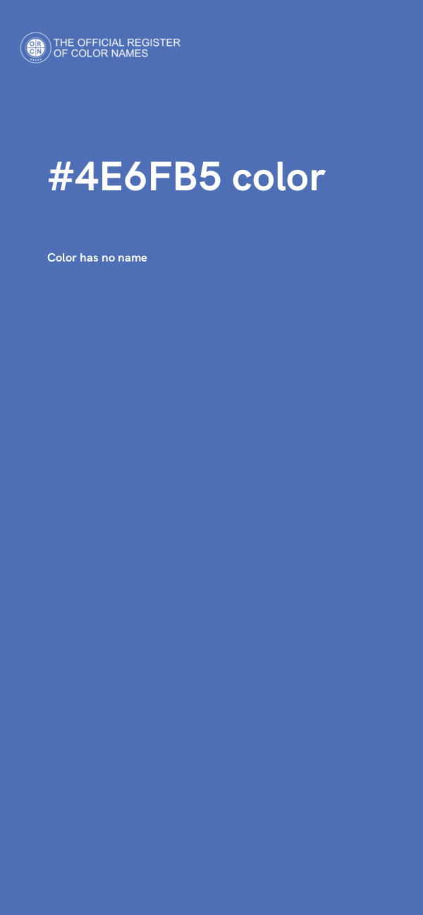 #4E6FB5 color image