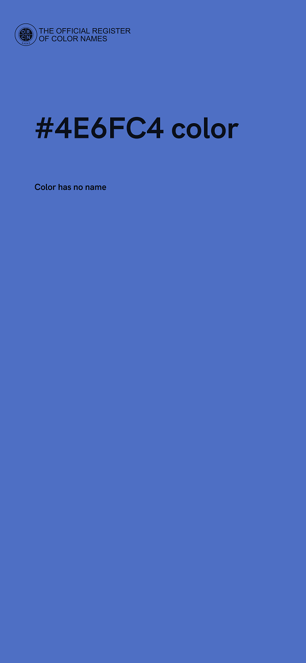 #4E6FC4 color image