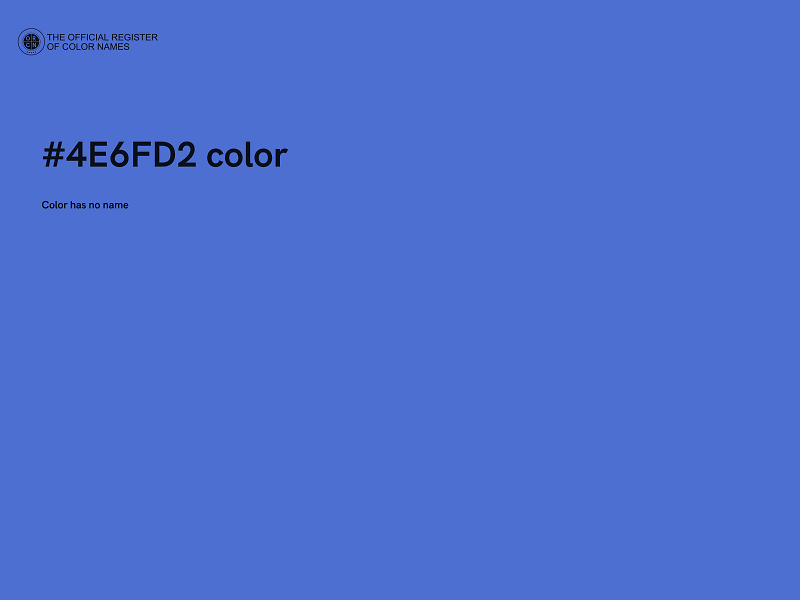 #4E6FD2 color image