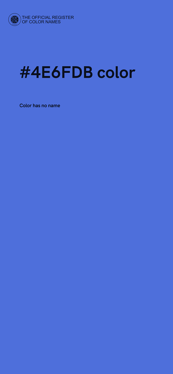 #4E6FDB color image