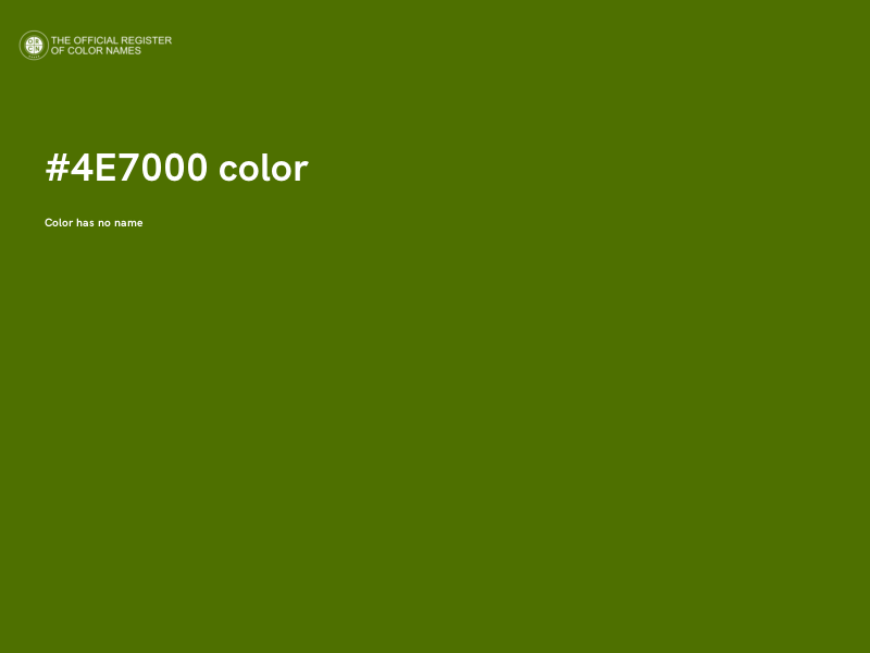 #4E7000 color image
