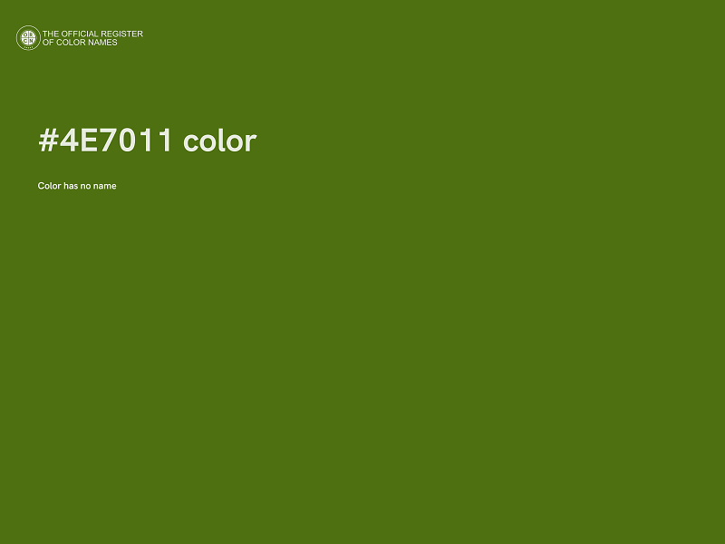 #4E7011 color image