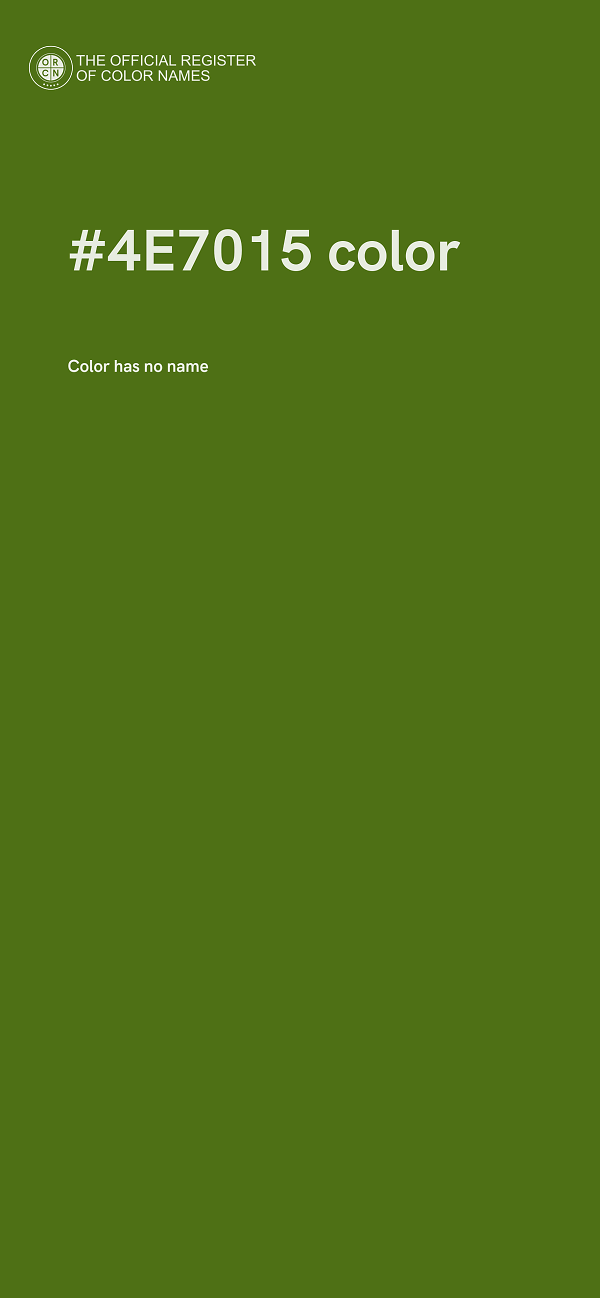 #4E7015 color image