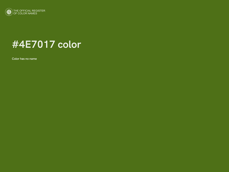 #4E7017 color image