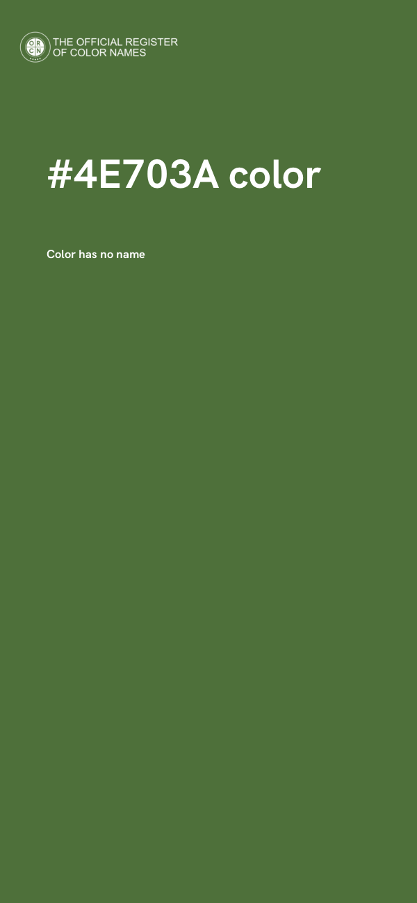 #4E703A color image