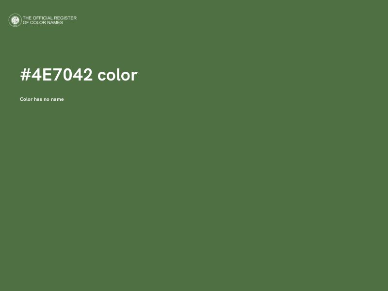 #4E7042 color image