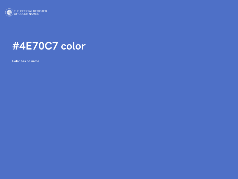 #4E70C7 color image