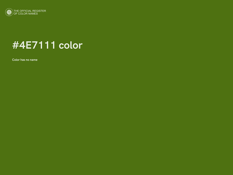 #4E7111 color image