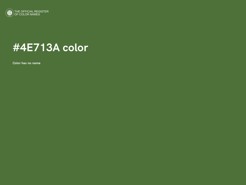 #4E713A color image
