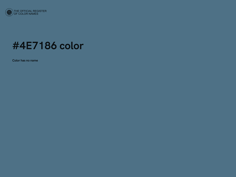 #4E7186 color image