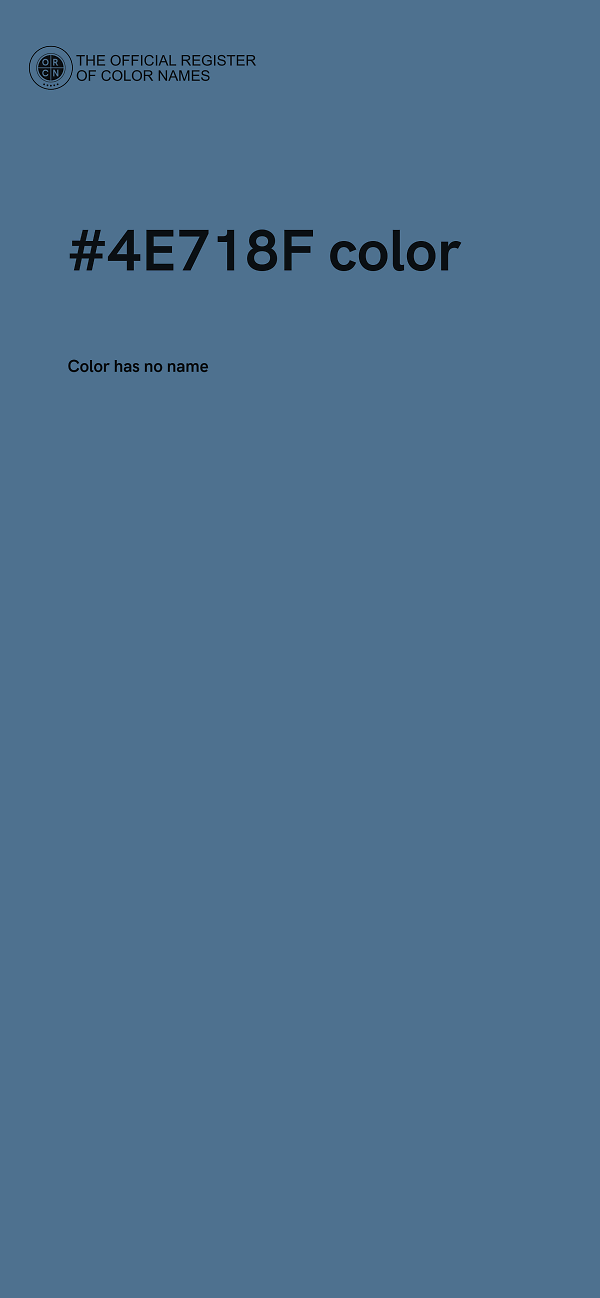 #4E718F color image