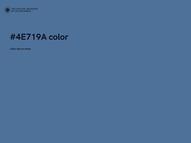 #4E719A color image