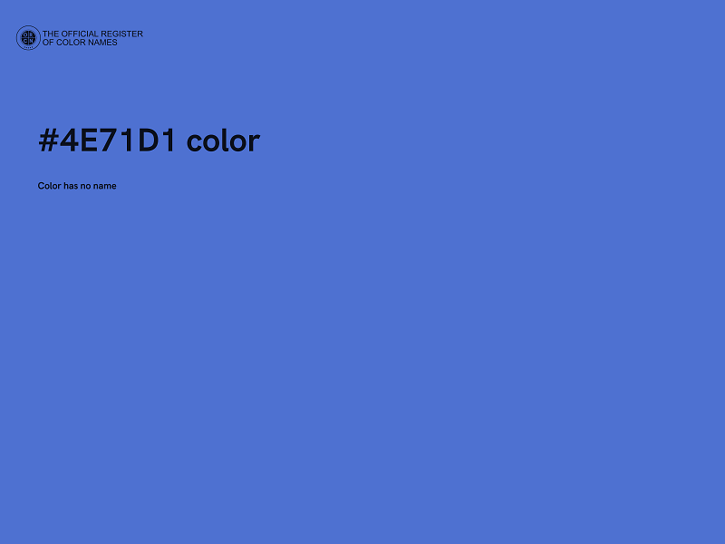 #4E71D1 color image