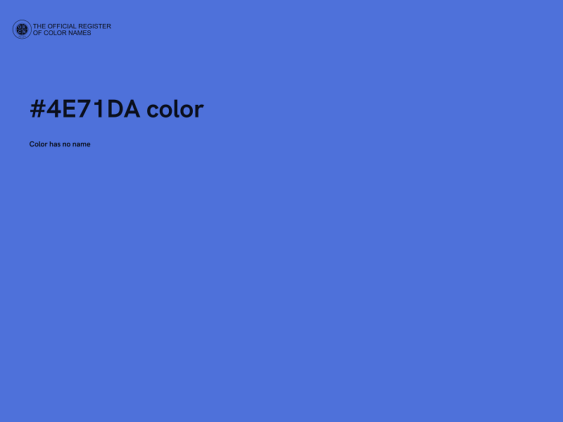 #4E71DA color image