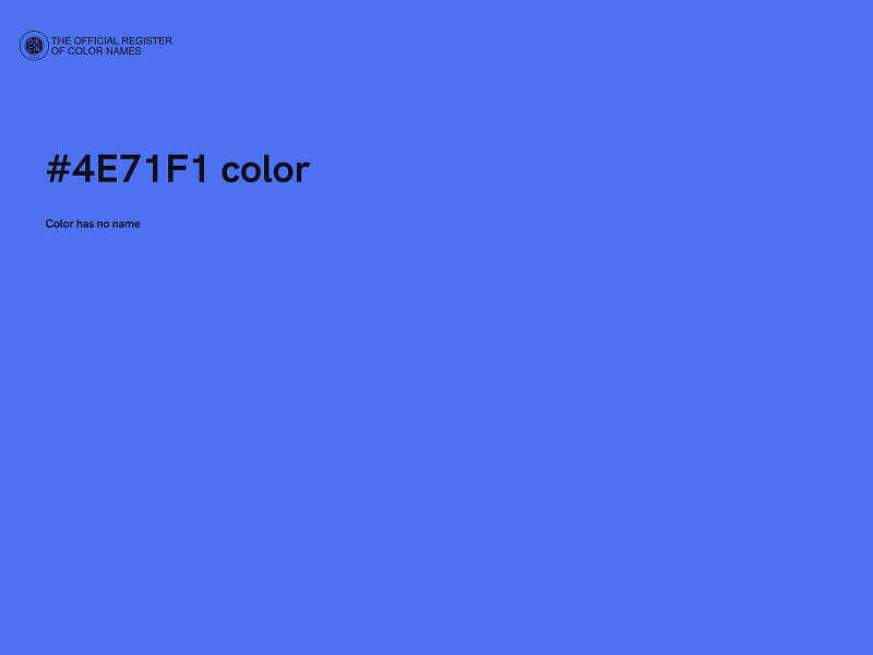 #4E71F1 color image