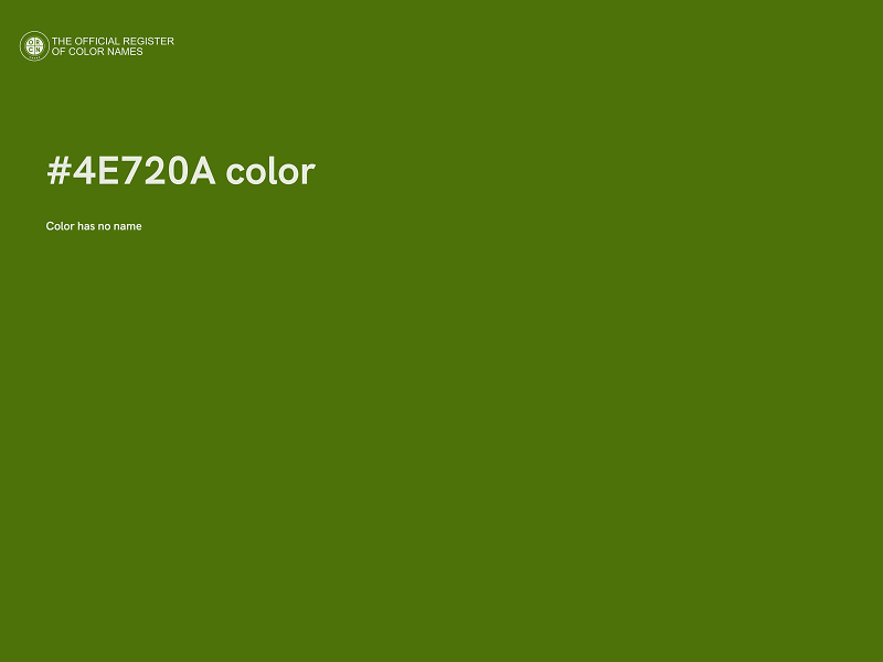 #4E720A color image