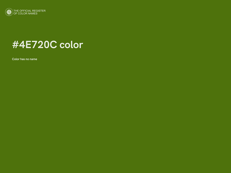 #4E720C color image