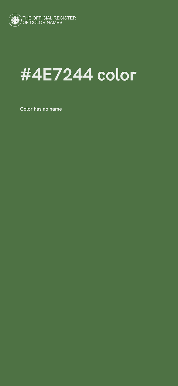 #4E7244 color image
