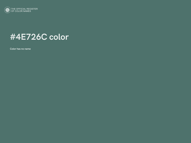#4E726C color image