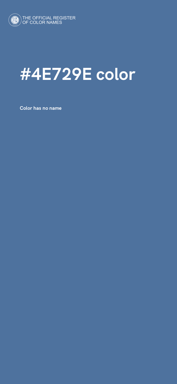 #4E729E color image