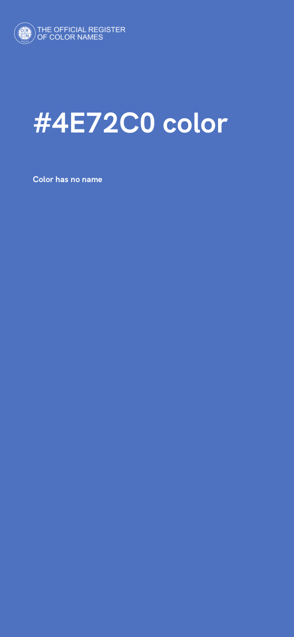 #4E72C0 color image