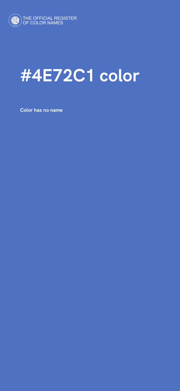 #4E72C1 color image
